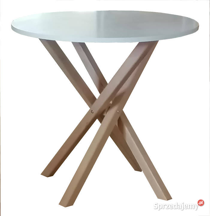 STÓŁ FI 60 OKRĄGŁY BIAŁY STOLIK ŁAWA PODSTAWA warmińsko-mazurskie Tołkiny