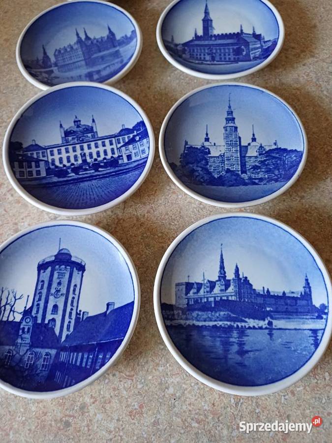 vintage miniaturowe talerzyki