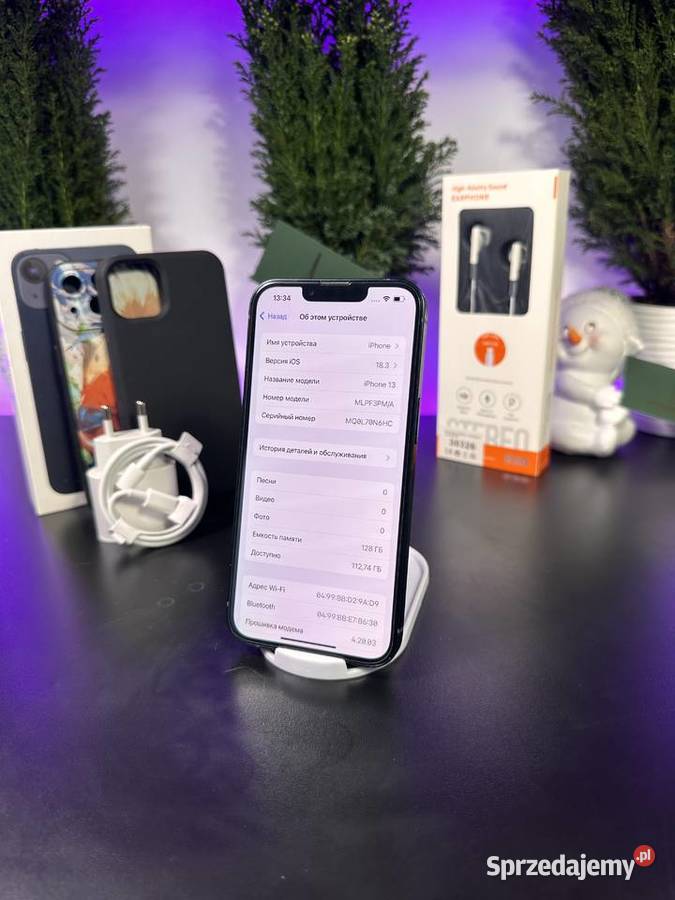 Apple iPhone 13 128GB Bateria 100 Stan Idealny Warszawa