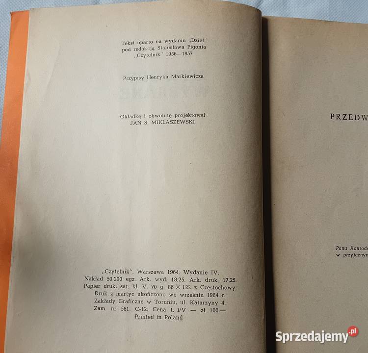 Stafan Żermski Utwory wybrane Tom V Przedwiośnie Koźminek