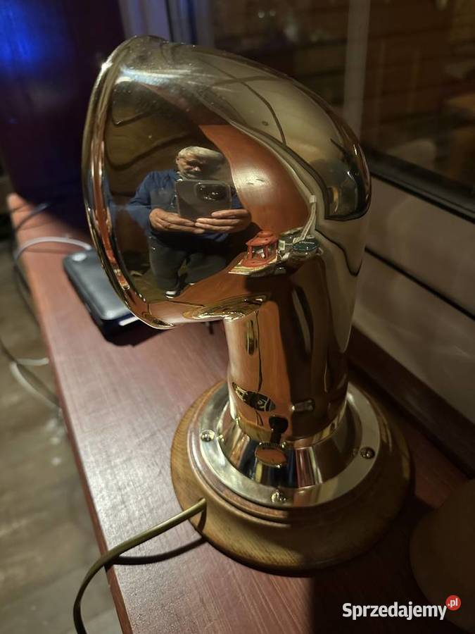 Lampa okrętowa statkowa mosiężna Warszawa