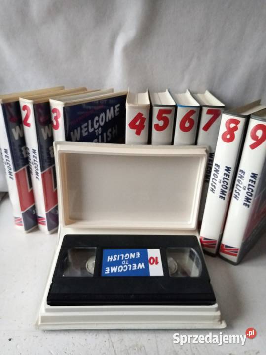 Duży kurs języka angielskiego na kasetach VHS Warszawa