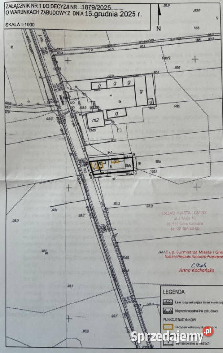 SUPER DZIAŁKA BUDOWLANA Czerska Brzumin sprzedam