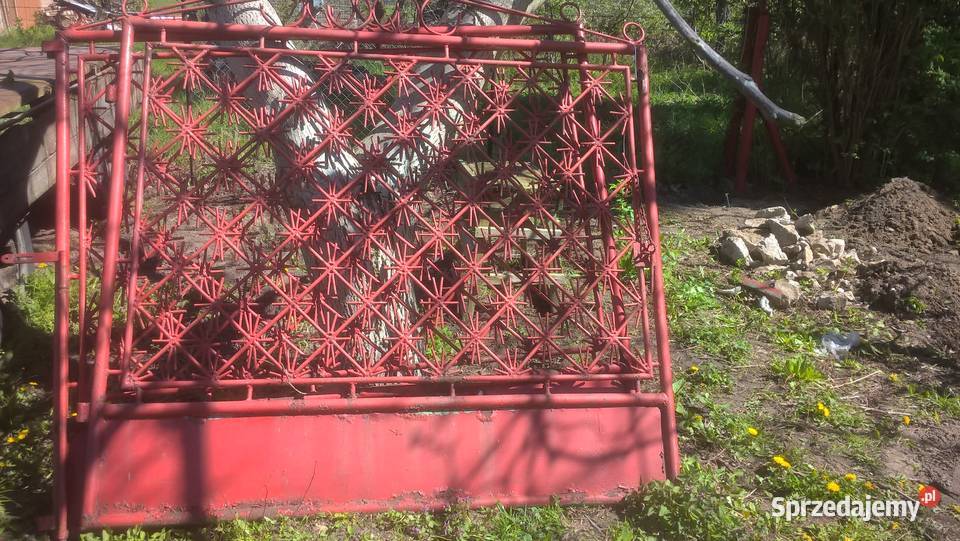 Brama z furtką kompletna ze słupami masywna z Bogucin sprzedam