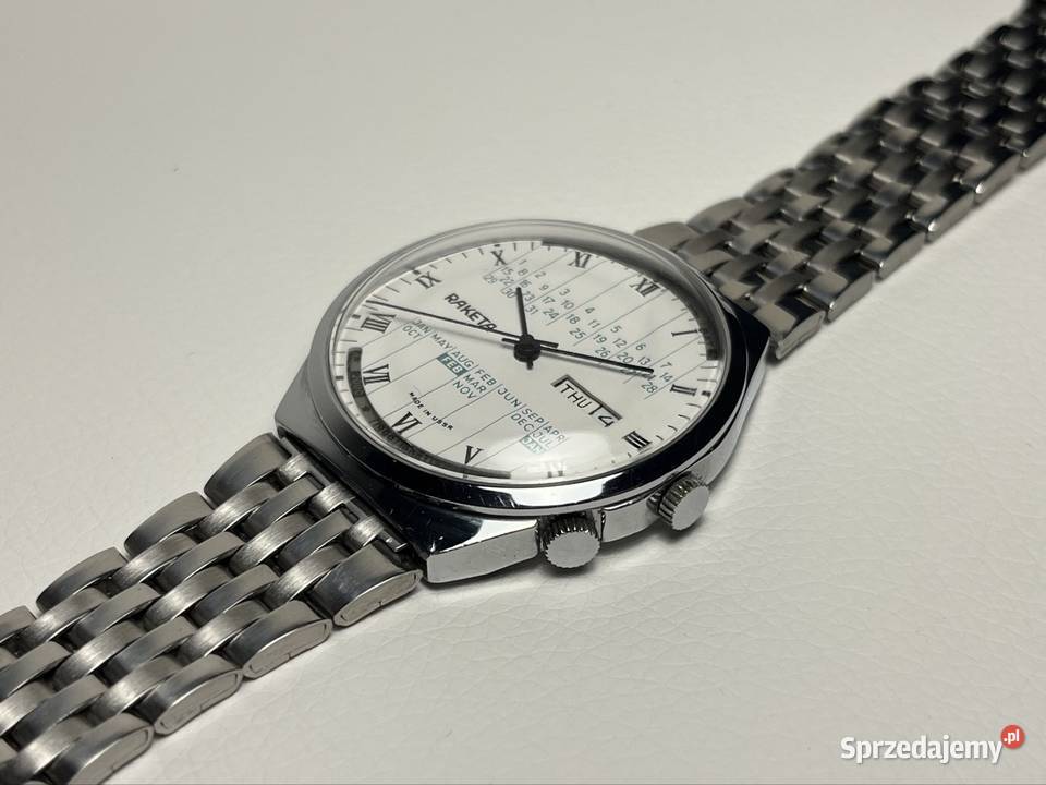 Zegarek Rakieta multikalendarz bransoleta Made Gdańsk