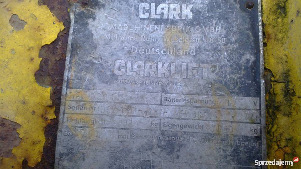 wózek widłowy clark dcy110 raty 05 5 ton pełny VAT Motoryzacja Probostwo Górne