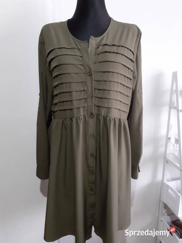 Sukienka rozkloszowana Khaki Chorzów sprzedam