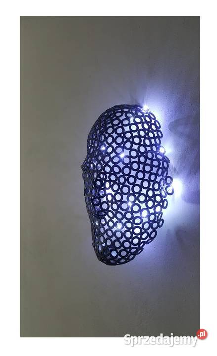 Rzeźba twarz 3D retro vintage industrial Dekoracje i ozdoby podkarpackie Jeżowe