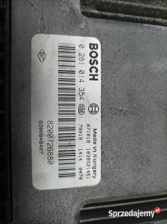 STEROWNIK SILNIKA 0281014354 8200726880 Renault