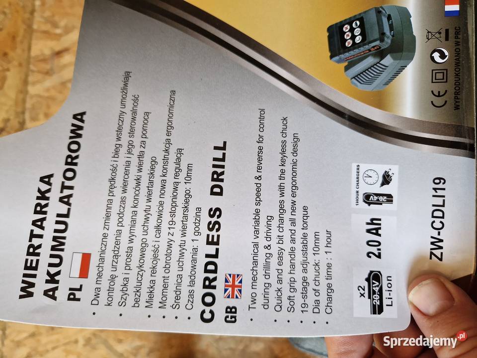 Wkrętarka Wiertarka udarowa Akumulatorowa 2x wielkopolskie Głogowa