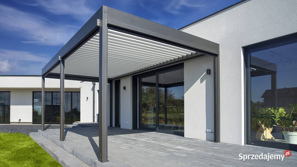 Pergola z dachem lamelowym