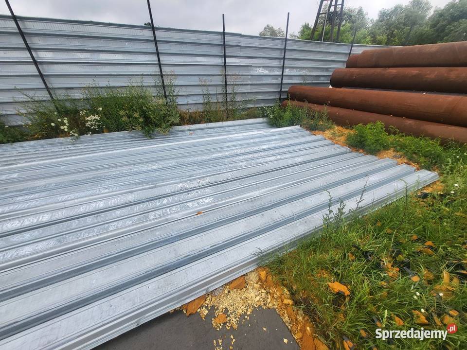 Blachy ogrodzeniowe trapezowe 40 mb stan metal Kruszyn