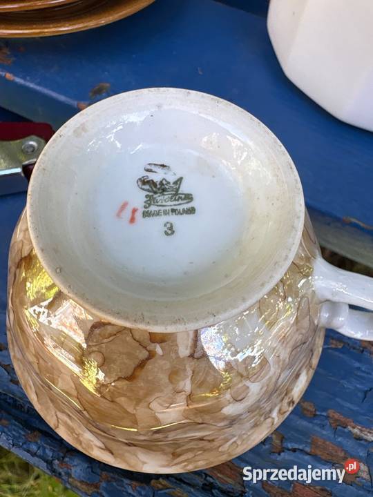 Lubliana zestaw porcelany PRL filiżanki talerze Poznań
