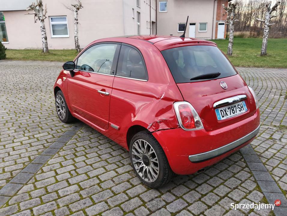 Fiat 500 12 ładny z czarną tapicerką dach Bielsko-Biała