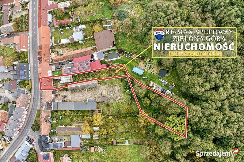 Dom z dużą działką 1700 m pośród jezior Lubrza sprzedam