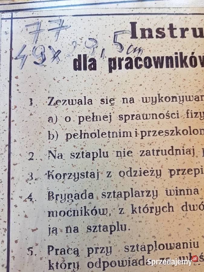 MetaloweLata 70 teZ kolekcjiTablice różne z PRLu zachodniopomorskie Barlinek
