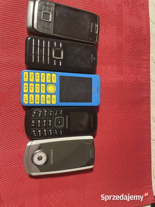 Zestaw telefonów sprawne uszkodzone Suchań