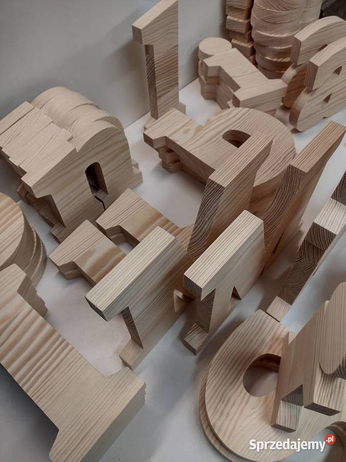 litery drewniane Inicjały ślubne wesele ślub Gdańsk sprzedam