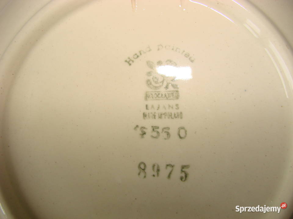 Włocławek fajansowy talerz dekoracyjny PRL Pruszcz Gdański