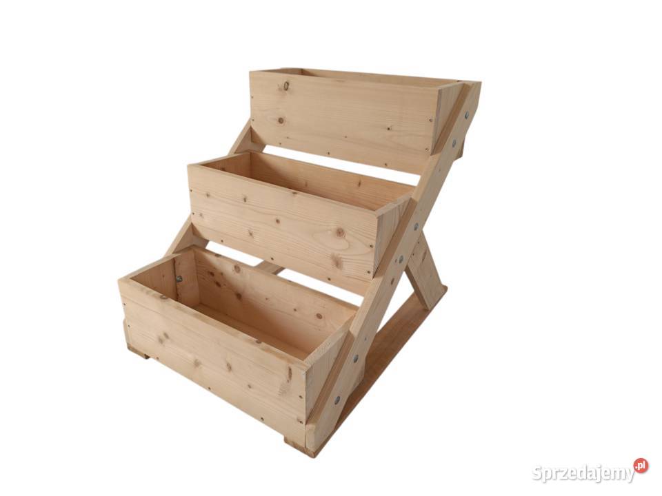 Kwietnik kaskadowy 70x54x595 surowe drewno małopolskie Miechów