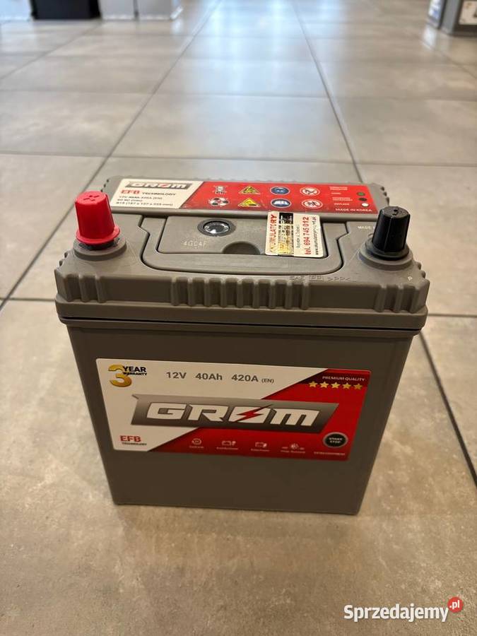 Akumulator Grom Efb StartStop 40Ah 420A Japan Akumulatory podlaskie Augustów