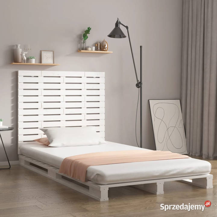Wezgłowie łóżka białe 81x3x915 lite drewno Warszawa