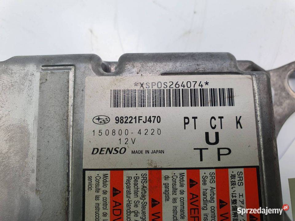 SENSOR AIRBAG SUBARU IMPREZA 98221FJ470 Lipno