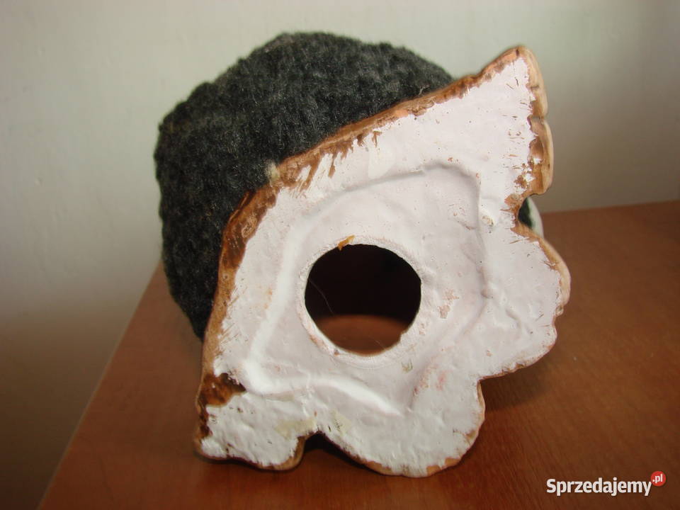 Czarna Owca ceramiczna figurka z futerkiem Pruszcz Gdański sprzedam