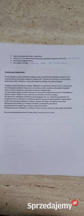 LipoHIFU wyposazenie do salonu Kosmetologii Pozostałe Zdrowie i Uroda mazowieckie Ostrołęka