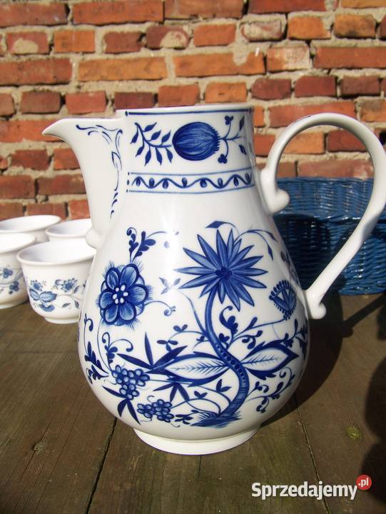 dzbanek z filiżankami wzór cebulowy zachodniopomorskie Białogard