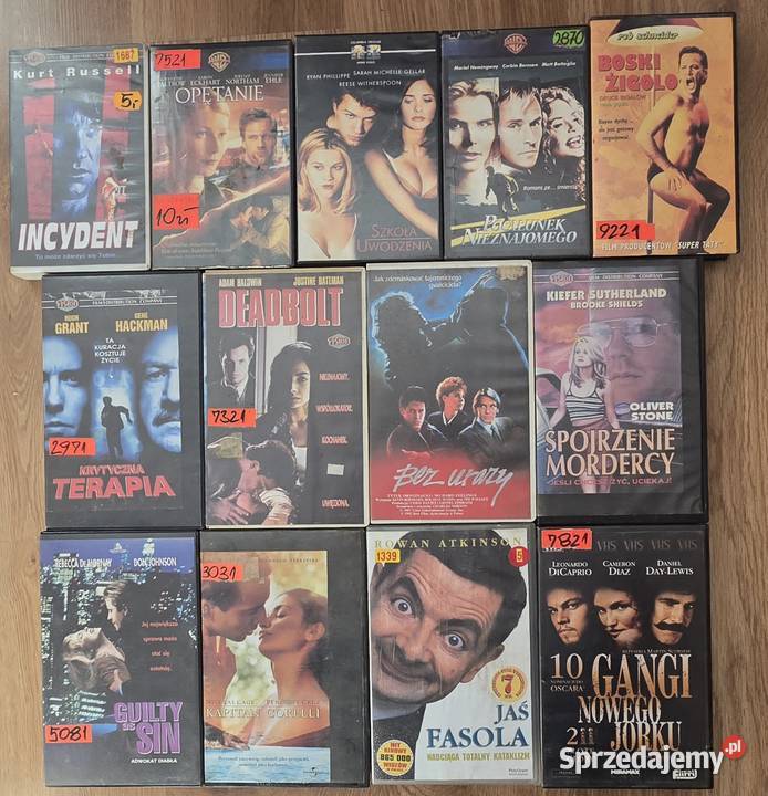 Sprzedam kasety VHS zachodniopomorskie