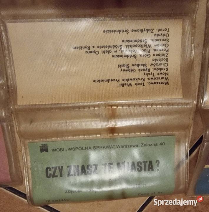 Przeźrocza slajdy 4 x Zestawy 12 Slajdów Rzeszów śląskie Sosnowiec