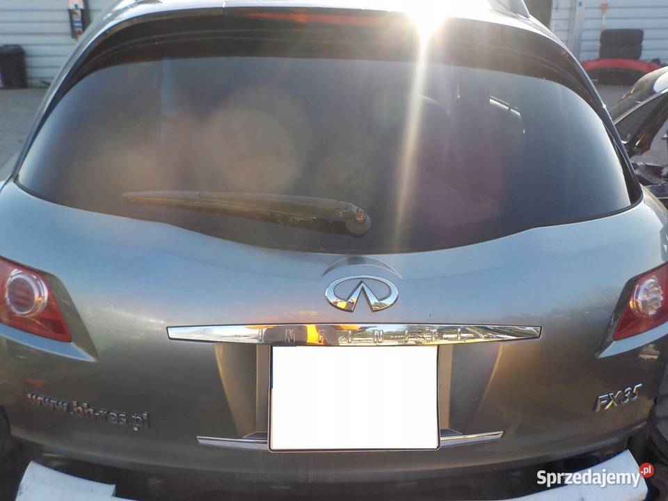 INFINITI FX35 FX45 0308 SZYBA TYŁ W KLAPE Części wielkopolskie