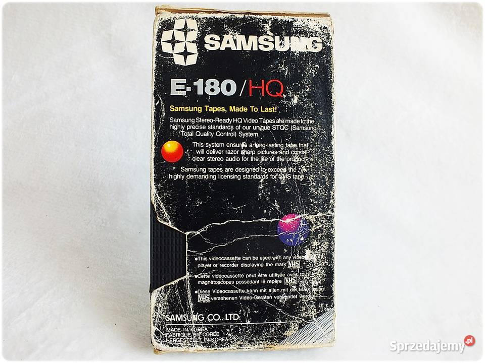 Kaseta VHS SAMSUNG 180 minut Filmy Tunel Żary sprzedam