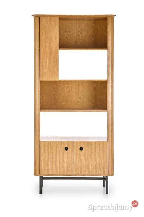 Smart Regał Dąb Naturalny Czarny 92cm Regały Radomsko