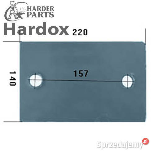 Płoza krótka HARDOX 703003S części do pługa Suwałki