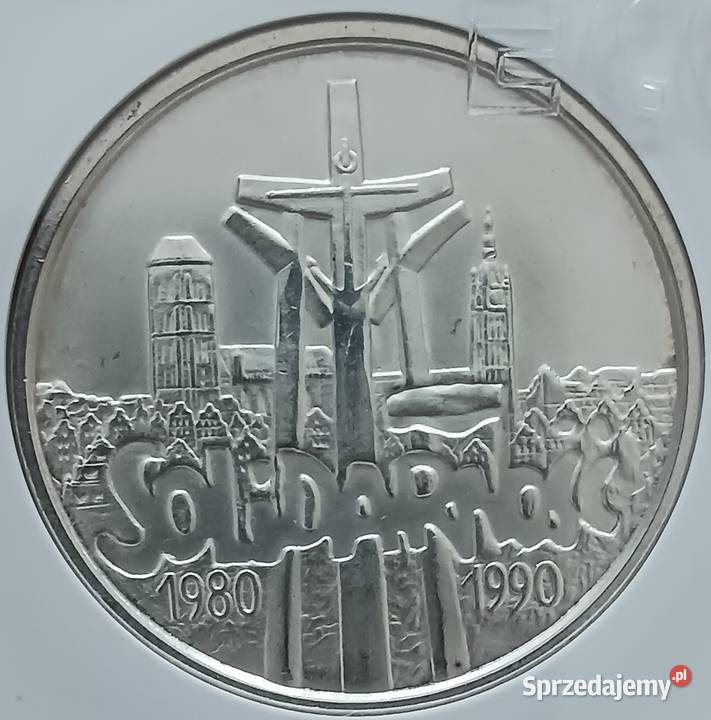 100 000 Solidarność 1990 r Typ B 4 GCN MS 63 Numizmatyka Konin