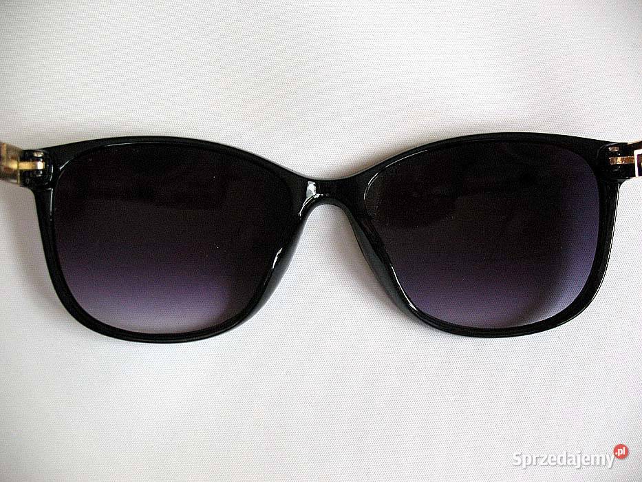 Okulary słoneczne e stylu Gucci czarne Okulary Siedlce