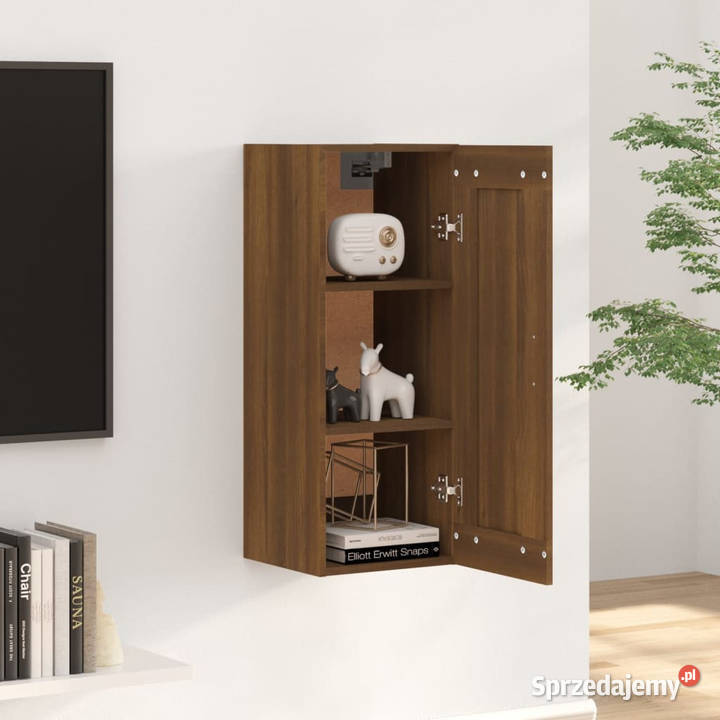 Szafka wisząca brązowy dąb 35x34x90 WM817455 Warszawa sprzedam