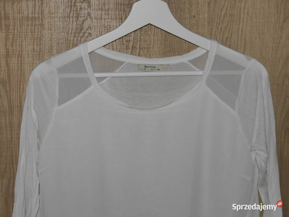 Bershka bluzeczka tiulowe wstawki 38 M 3/4 Bluzki i koszule sprzedam