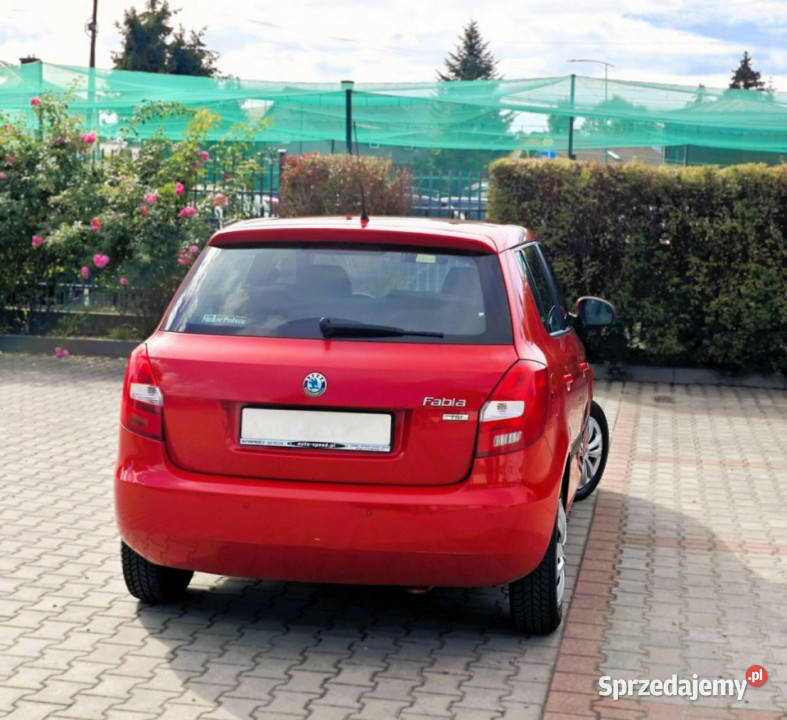koda Fabia Klima Salon II 20072014 czerwony małopolskie Nowy Sącz