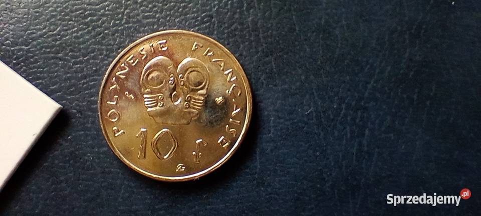 Stare monety 10 frank 1995 Polinezja