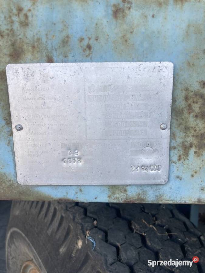 Przyczepa ciężarowa rolnicza 6T D 633 Warszawa