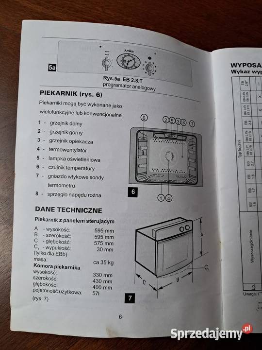 Piekarnik elektryczny i płyta gazowa do zabudowy Szczecin