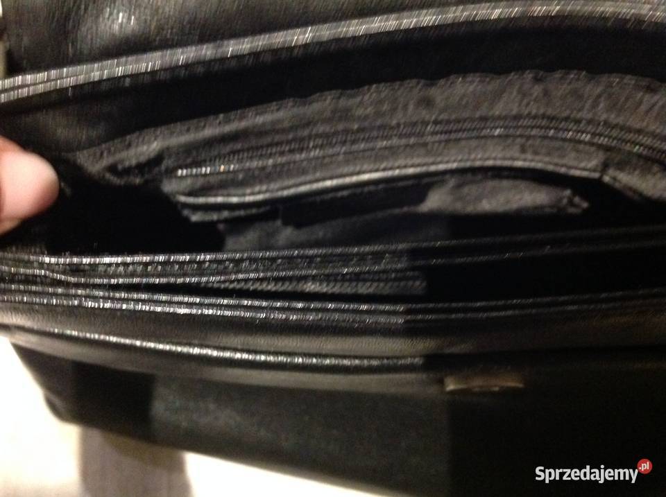 Skórzana Czarna Torebka Damska FANCY na ramię j