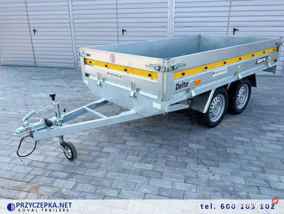 Mocna przyczepa lekka CARRO DELTA 2615 2w1 pełny VAT Kowal