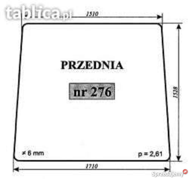 Szyba przednia bizon zo56 bizon rekord zo58 świętokrzyskie Mirzec