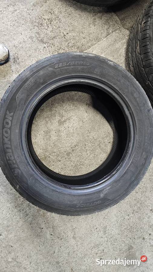 Opony letnie 22555r16 4 sztuki 225 55 16 hankook Samochodowe podlaskie Białystok sprzedam