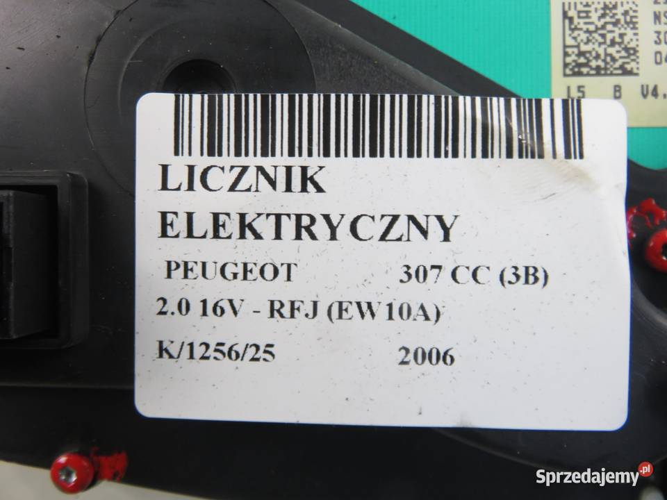 LICZNIK PEUGEOT 307 CC 3B 20 16V RFJ EW10A osobowe małopolskie