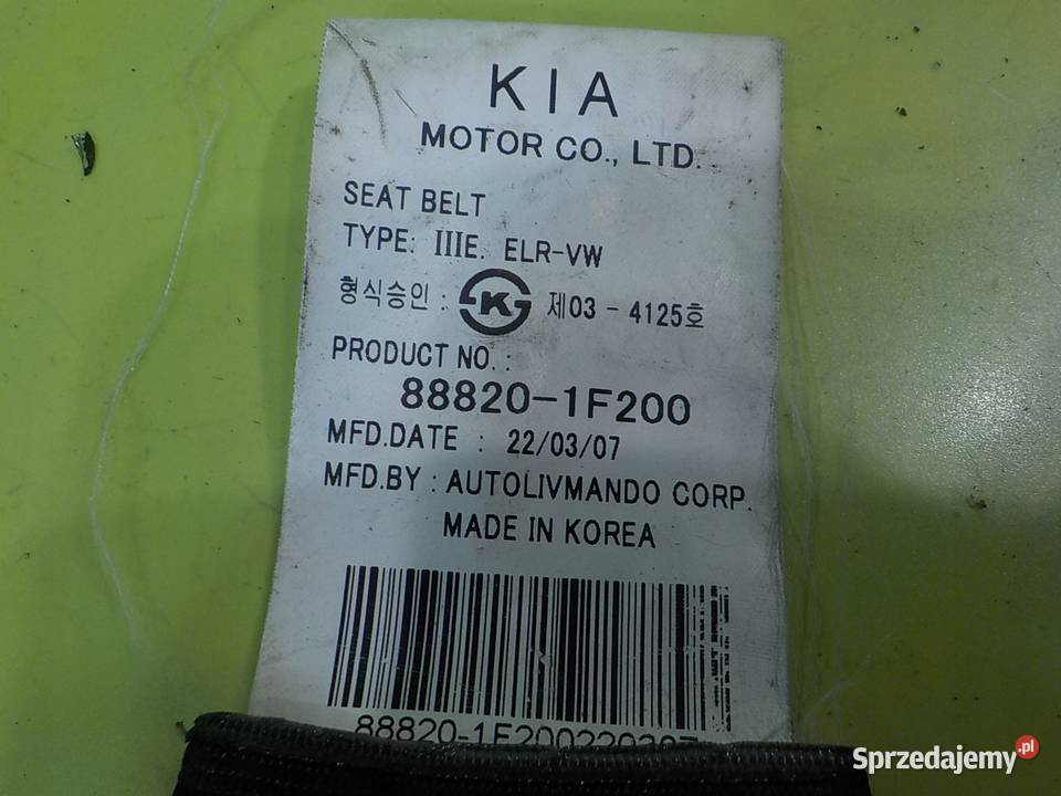 KIA SPORTAGE II 20 CRDI 08r 5D pas Suków